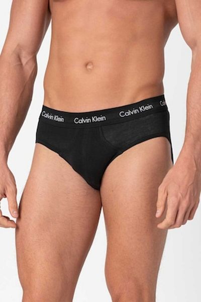 Calvin Klein , Set of Underwear with Logo Band in Waist - 3 Pairs, Onyx Black, L