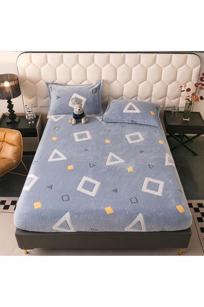 trendyhome Cocolino Duvet Cover, 180 x 200 Cm, Geometric Shapes, Blue/White, J22002