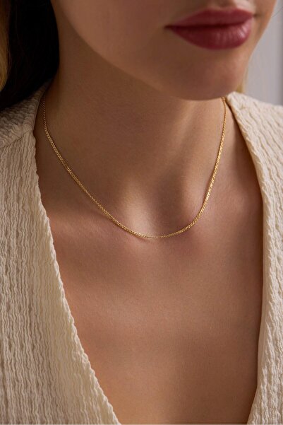 Tufanlar Kuyumculuk 14 Ayar Nonna Altın Zincir Kolye (1.90 mm)