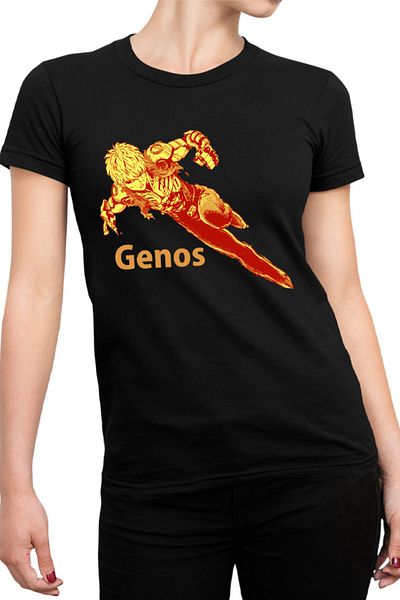 OEM Tricou dama One-Punch Man Genos Robot Android Super Powers