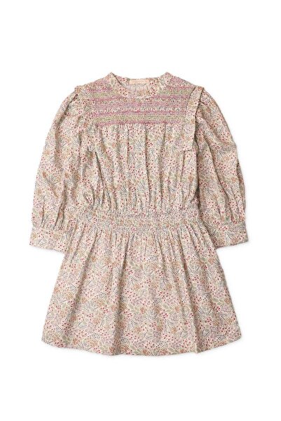Gingersnaps Girls' Floral Dress with Elastic Waist