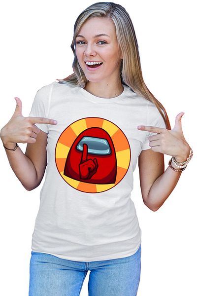 OEM Women's T-shirt Among Us Sus Shh Silence Vote Out
