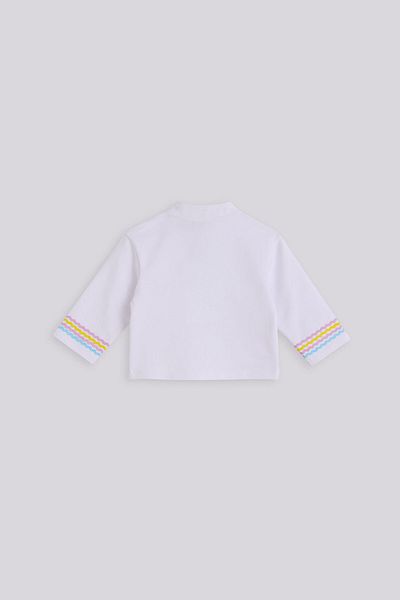 GB Baby Baby Girl White Tracksuit Top