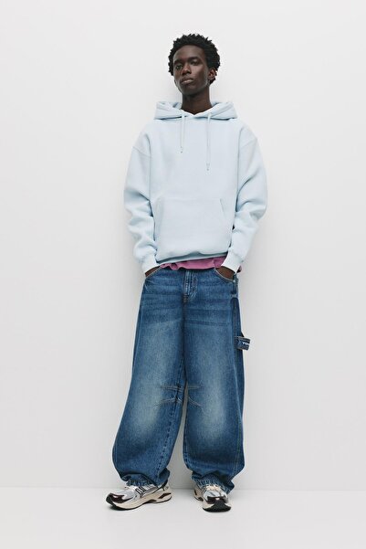 Pull & Bear Basic kapüşonlu sweatshirt