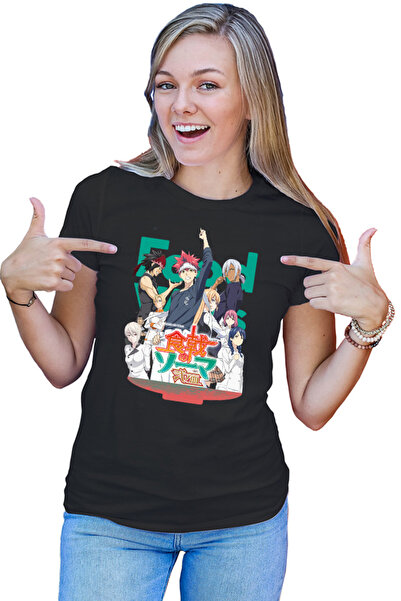 OEM Tricou dama Food Wars Group Photo Souma Megumi Alice Cookers Rivals