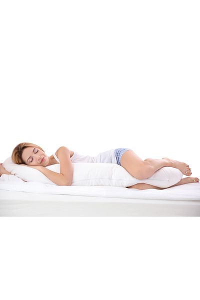 shumee Pernă relaxantă Surrogate Husband 50 x 150 cm - pernă mare pentru dormit pe o parte, pentru alăptare
