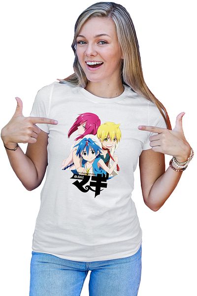 OEM Tricou dama Magi The Labyrinth of Magic Wonder Red Hair Sad