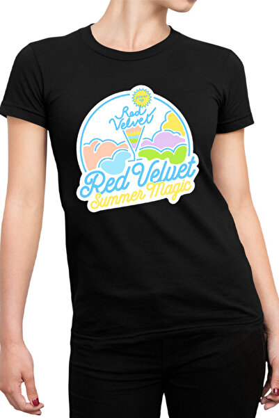 OEM Tricou dama Red Velvet K-Pop Logo Summer Magic Vibe Colorful