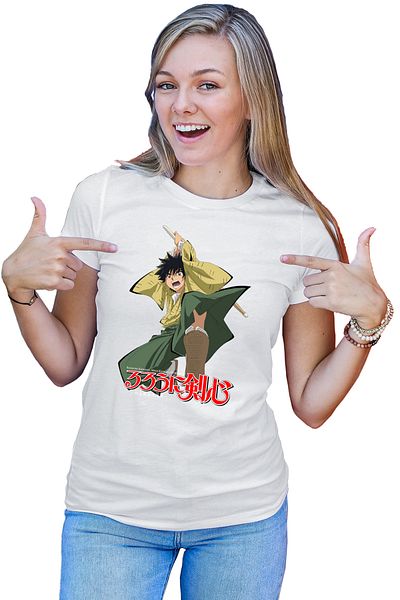 OEM Tricou dama Rurouni Kenshin Yahiko Hit Logo Spadasin