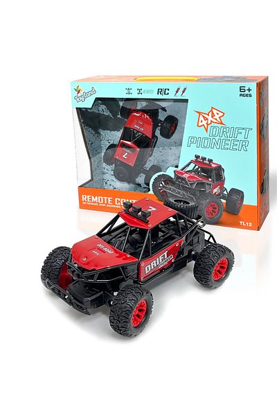 TOY LAND سيارات دريفت RC قابلة لإعادة الشحن بمقياس 1:18، دفع رباعي 2.4 جيجاهرتز، سيارة لعبة كهربائية من سبائك معدنية لجميع التضاريس، لعبة على الطرق الوعرة