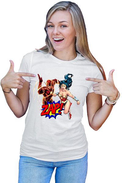OEM Tricou dama The Flash Wonder Woman Girl Power