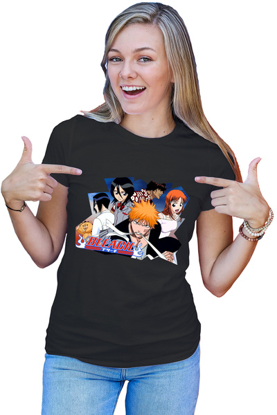 OEM Tricou dama Bleach Ichigo Kurosaki Anime Manga Crew
