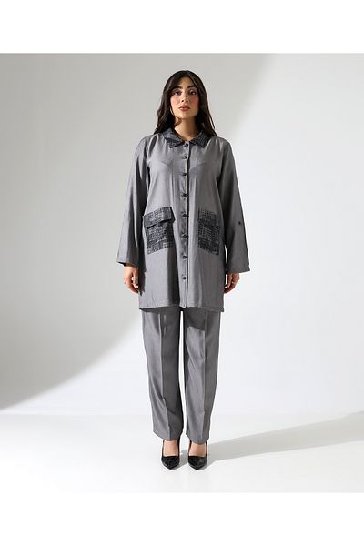 Fi'l Arz Fashion Jacket Suit with Front Pocket