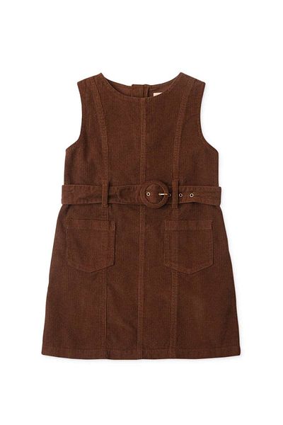 Gingersnaps “Girls' Sleeveless Ribbed Dress Set with Long Sleeve Blouse”