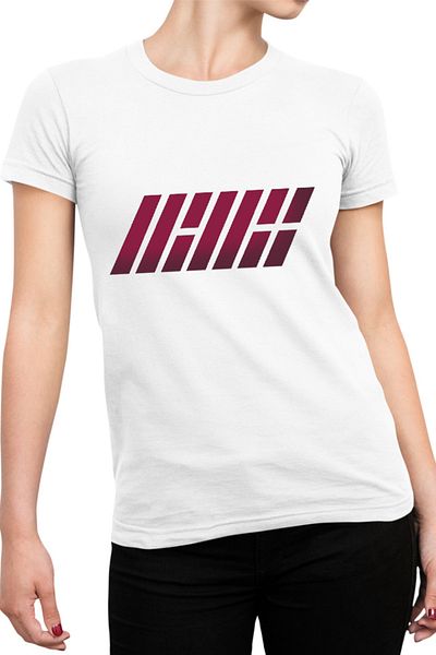 OEM Tricou dama iKon Logo Coreea Flah 7 Members G Entertainment