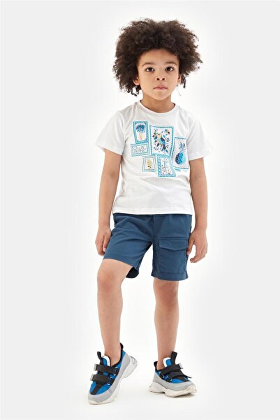 Nebbati Boy Navy Blue Shorts