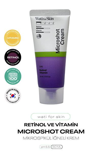 wati for skin Retinol ve Vitamin İçeren Mikro Spikül İğneli Krem Wati For Ski...