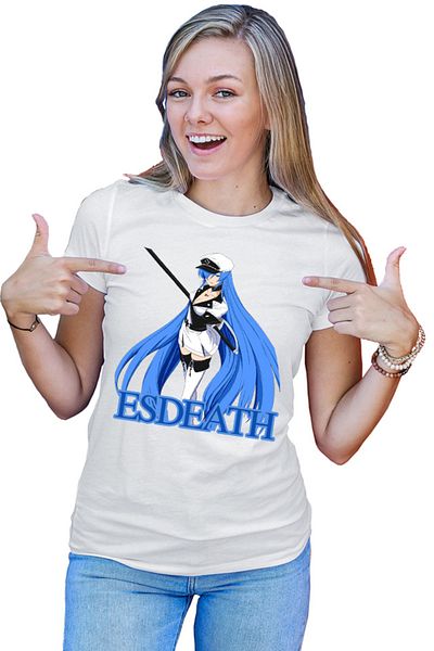 OEM Tricou Dama Akame Ga Kill Esdeath Spadasin Otaku Bishoujo Gore