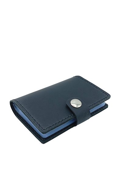 CRONDER Genuine Leather Men's & Women's Card Holder Wallet - Transparent Pocket - Handmade