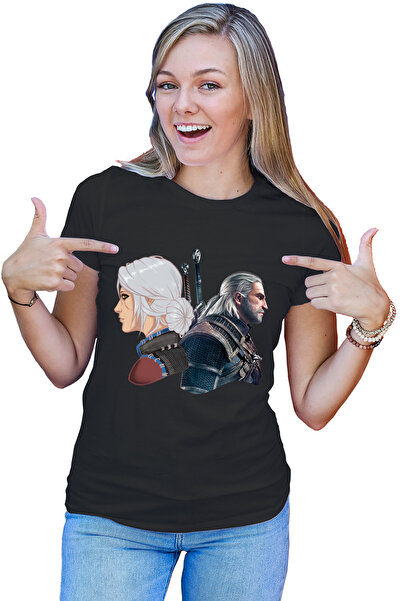 OEM Tricou dama The Witcher Geralt Ciri Xbox Game Nvidia