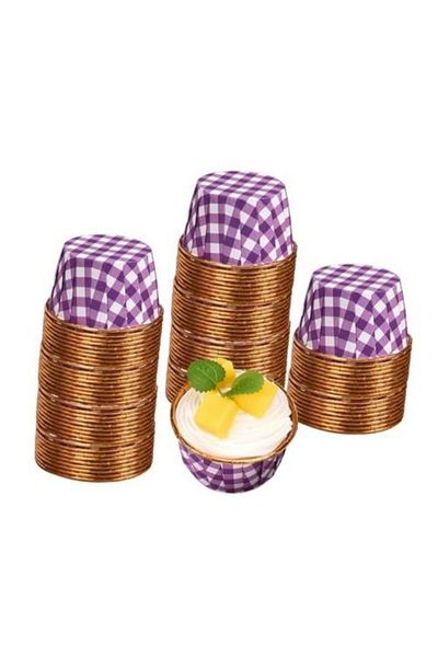 Pastaland Cupcake/Muffin/Suffle Cake Capsule Purple Patterned 50 Liters