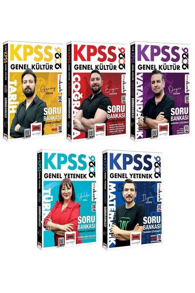 Yargı Yayınları 2026 KPSS Genel Yetenek Genel Kültür Soru Bankası 5 li Set