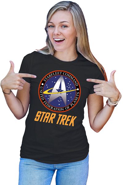 OEM Tricou dama Star Trek Starft Command Academy Emblem