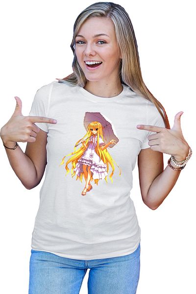 OEM Tricou dama UQ Holder McDowell Cute Anime Girl Action Blonde