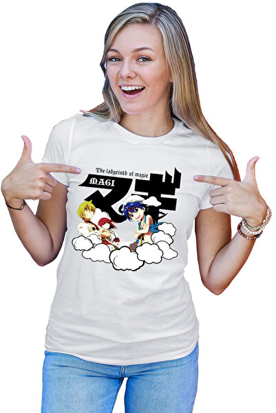 OEM Tricou dama Magi The Labyrinth of Magic Protagonists Group Clouds