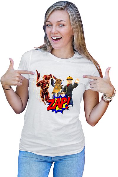 OEM Tricou dama The Flash Roblox Studio Platforme Desene