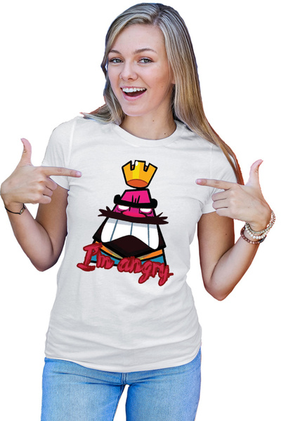 OEM Tricou dama Clash Royale Angry King Multiplayer Copy Strategy