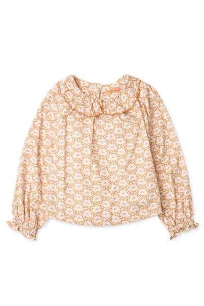 Gingersnaps بلوزة زهرية مكشكشة للبنات