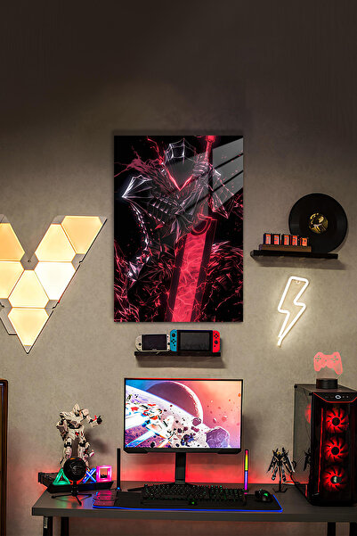 PESHLİSTORE Guts Zırhlı Form – Karanlık Güç Temalı Berserk HD Metal Poster