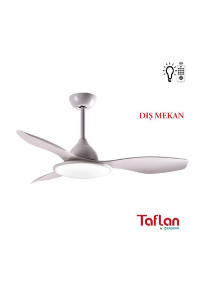 Kaşkar / Taflan TAFLAN - KAŞKAR F48210 UZAKTAN KUMANDALI LAMBALI DIŞ MEKAN TAVAN VANTİLATÖRÜ