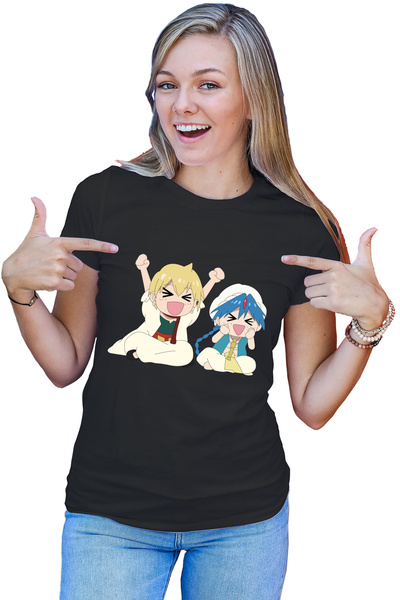 OEM Tricou dama Magi The Labyrinth of Magic Alibaba Alladin Cute Faces