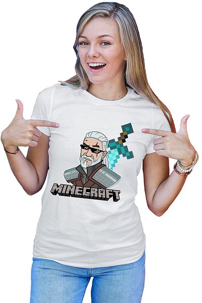 OEM Tricou dama The Witcher Minecraft Mcskins Optifine Aternos