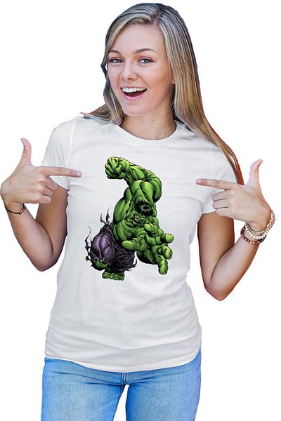 OEM Tricou dama Hulk Illustration Help Comic Book Animation Movie