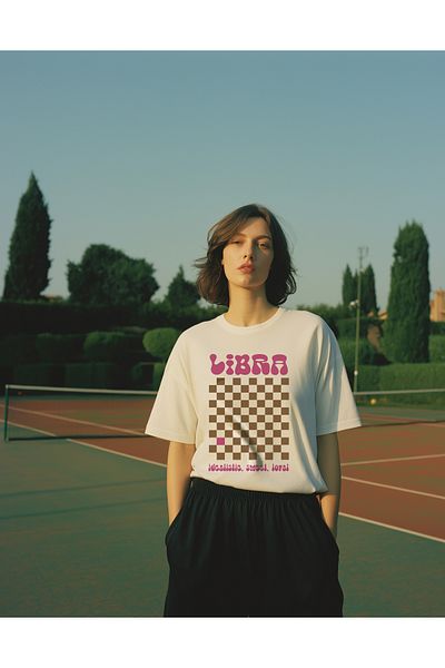 SVART WEAR Libra Design Unisex Oversize T-Shirt