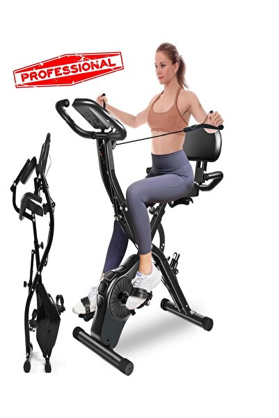 Raiden X 4IN1 Katlanabilir Ekranlı Kondisyon Egzersiz Bisikleti Manyetik Bisiklet Evde Egzersiz Bisikleti