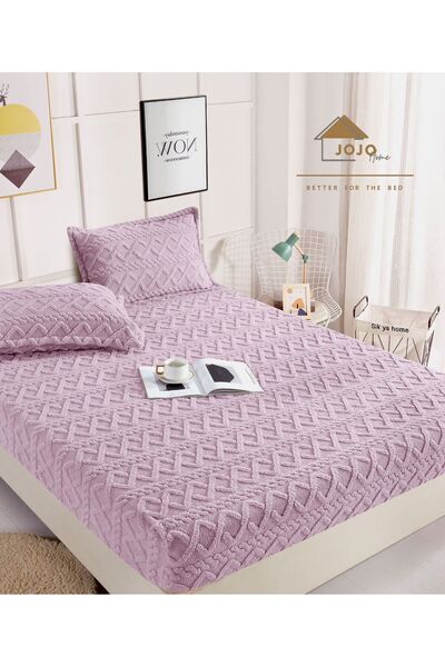 trendyhome Cocolino bed cover, Knitted, 180 x 200 cm, Lilac, UNI, J14091