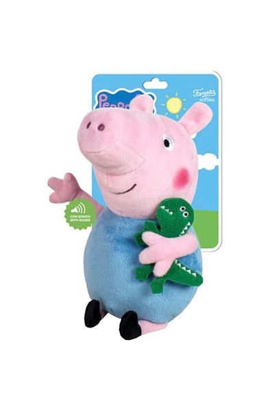 Peppa Pig Jucărie de pluș Talking George - Peppa Pig, 22 cm