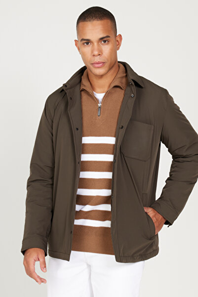 AC&Co / Altınyıldız Classics Ανδρικό παλτό Altınyıldız Classics Khaki 4C 0824100005