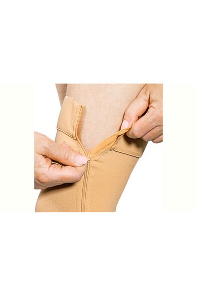 shumee Ciorapi compresivi - cu fermoar, șosete peste genunchi Deluxe L - XL