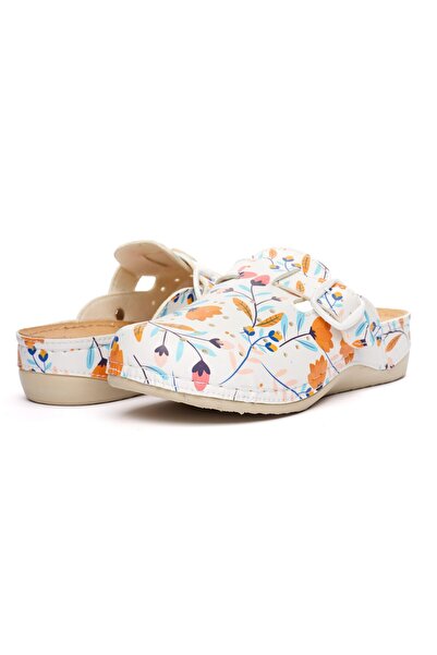 Tellus Women's medical clogs 25-19, Autumn flowers