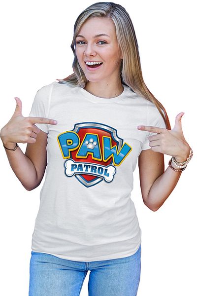 OEM Paw Patrol Logo Disney Dogs Protect Humans Women's T-shirt