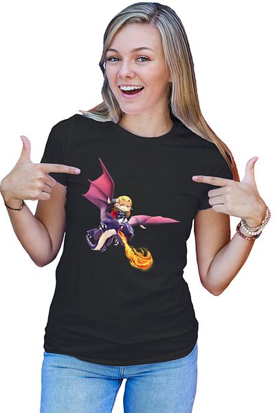 OEM Tricou dama Clash of Clans Dragon Fire Thor Chibi Anime Version