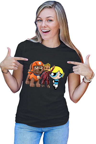 OEM Tricou dama Baby Groot Bubble Paw Patrol Dog Blonde PowerPuff