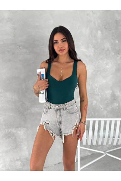 By Kuzey Aras Γυναικείο κορμάκι Sandy Fit Strap Basic