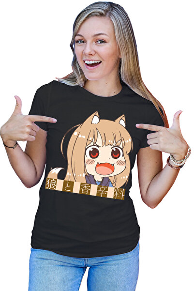 OEM Tricou dama Spice And Wolf Chibi Holo Supernatural