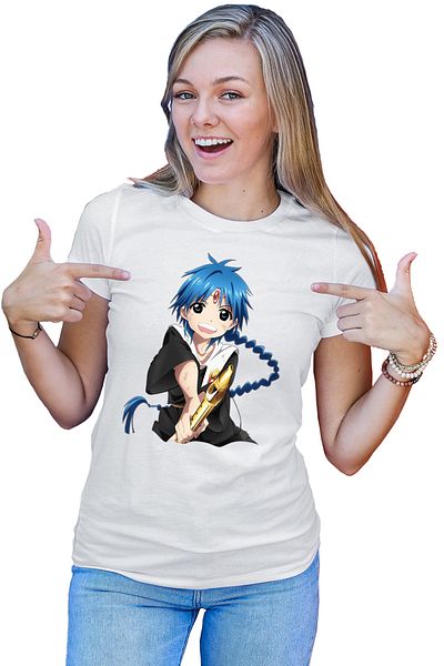 OEM Tricou dama Magi The Labyrinth of Magic Alladin Flute Fighting